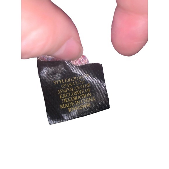 Lee Shirt Woman’s‎ Size L Pink Short Sleeve Blouse Flutter Sleeve - Picture 5 of 6